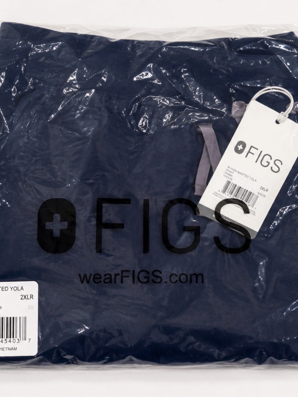 FIGS High Waisted Yola Scrub Pants Navy 2XL Regular NWT - Picture 4 of 4